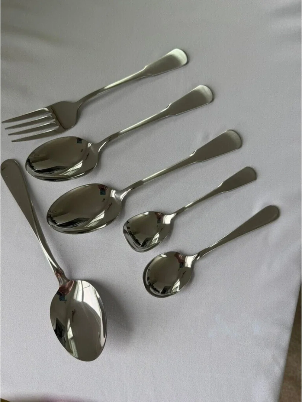 6pcs. Oneida Stainless Steel Serving Tools & Sugar Spoons